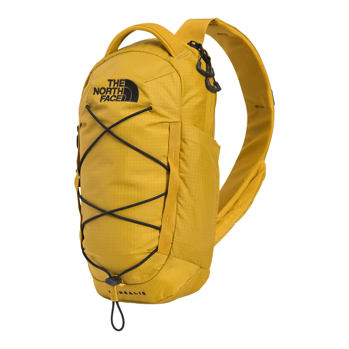 NORTHFACE BOREALIS COMPACT SLING BAG MINERAL GOLD / TNF BLACK FRONT