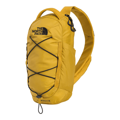 NORTHFACE BOREALIS COMPACT SLING BAG MINERAL GOLD / TNF BLACK FRONT