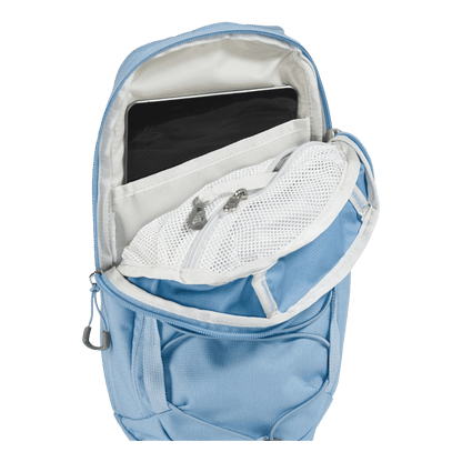 NORTHFACE BOREALIS COMPACT SLING BAG - DK HKTH STL BLU - FRONT INSIDE VIEW