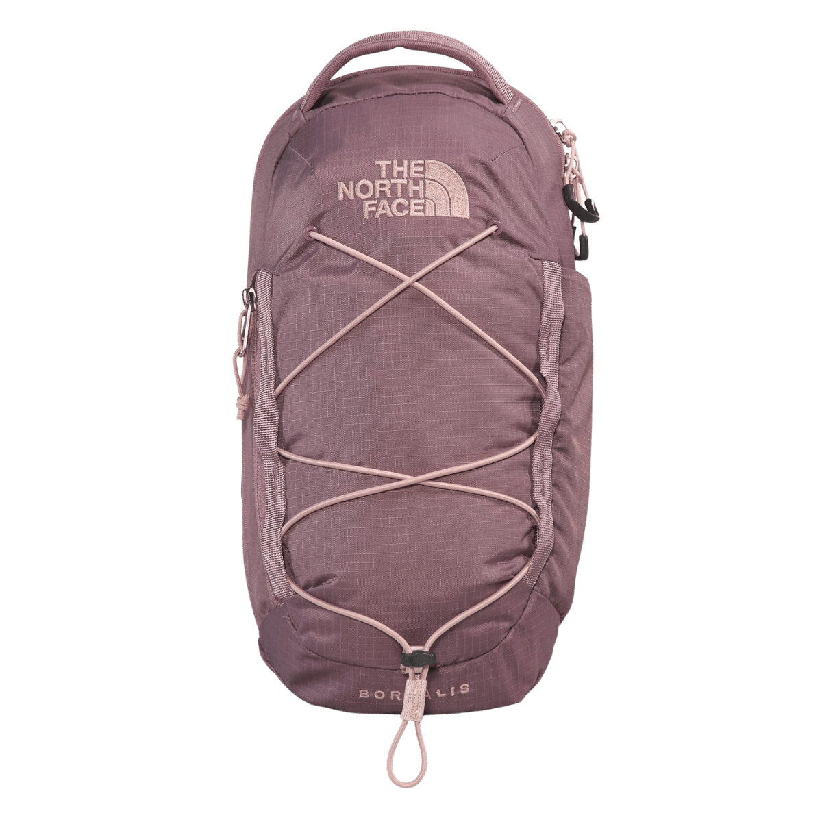 NORTHFACE BOREALIS COMPACT SLING BAG - FAWN GRY PNK MS - FRONT VIEW