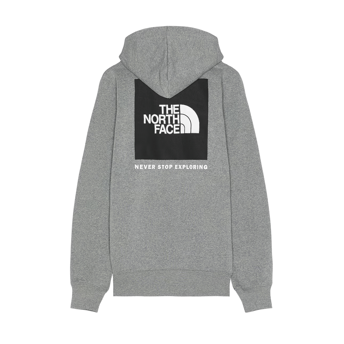 THE NORTH FACE BOX NSE PULLOVER HOODIE JACKET - TNF MEDIUM GREY HEATHER - BACK VIEW