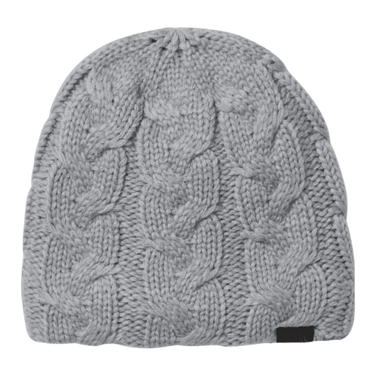 THE NORTHFACE CABLE MINNA BEANIE - ONE SIZE - TNF LIGHT GREY HEATHER