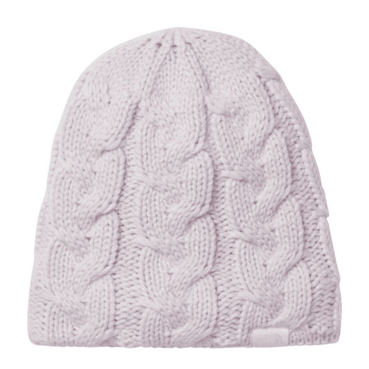 THE NORTHFACE CABLE MINNA BEANIE - ONE SIZE - LAVENDER FOG
