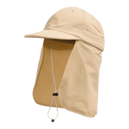 THE NORTH FACE CLASS V SUNSHIELD HAT ONE SIZE WITH NECK COVER - FRONT VIEW - KHAKI STONE