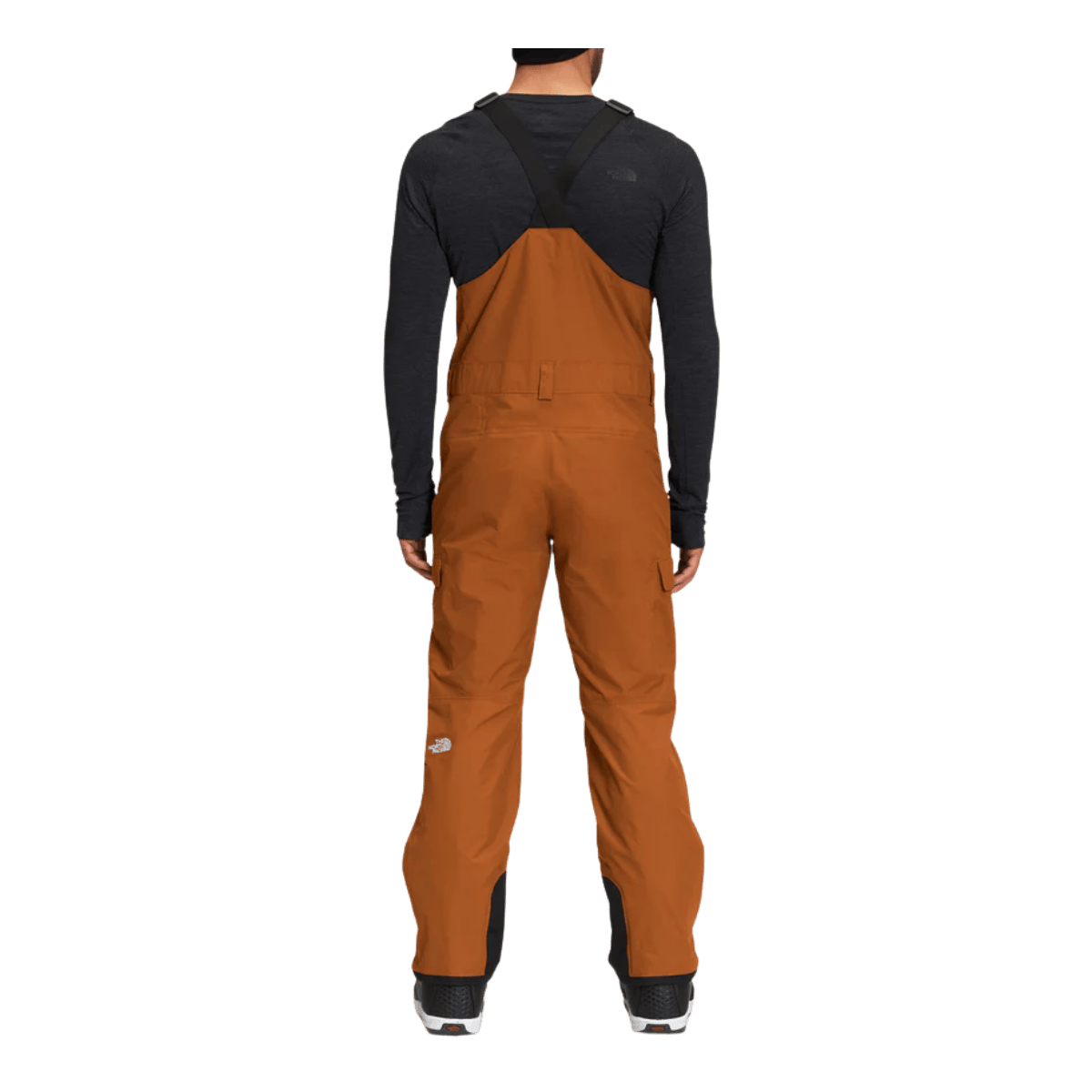 THE NORTHFACE MEN'S FREEDOM BIB'S - LEATHER BROWN - BACK VIEW