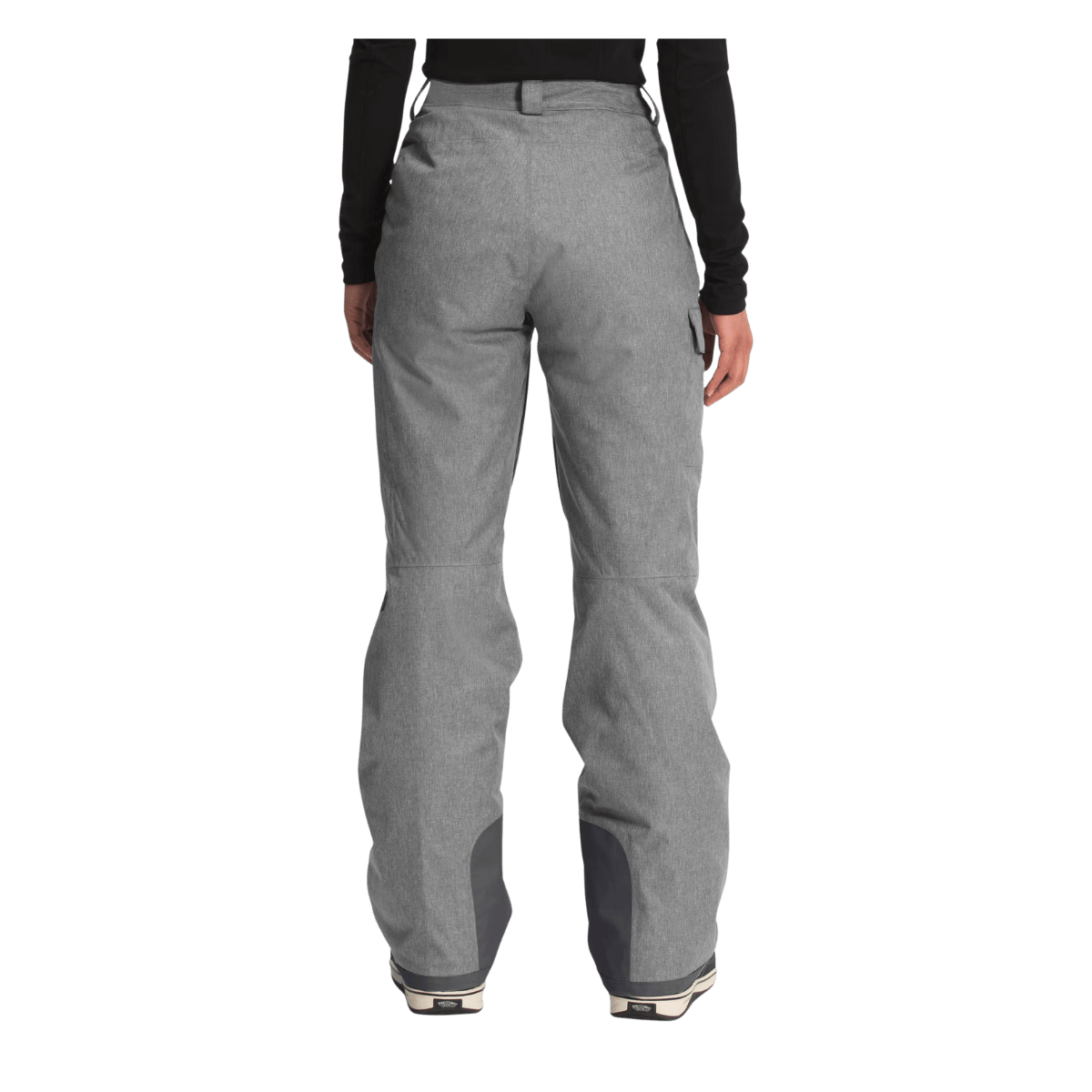 THE NORTH FACE WOMEN'S FREEDOM INSULATED PANT - TNF MEDIUM GREY HEATHER - BACK VIEW