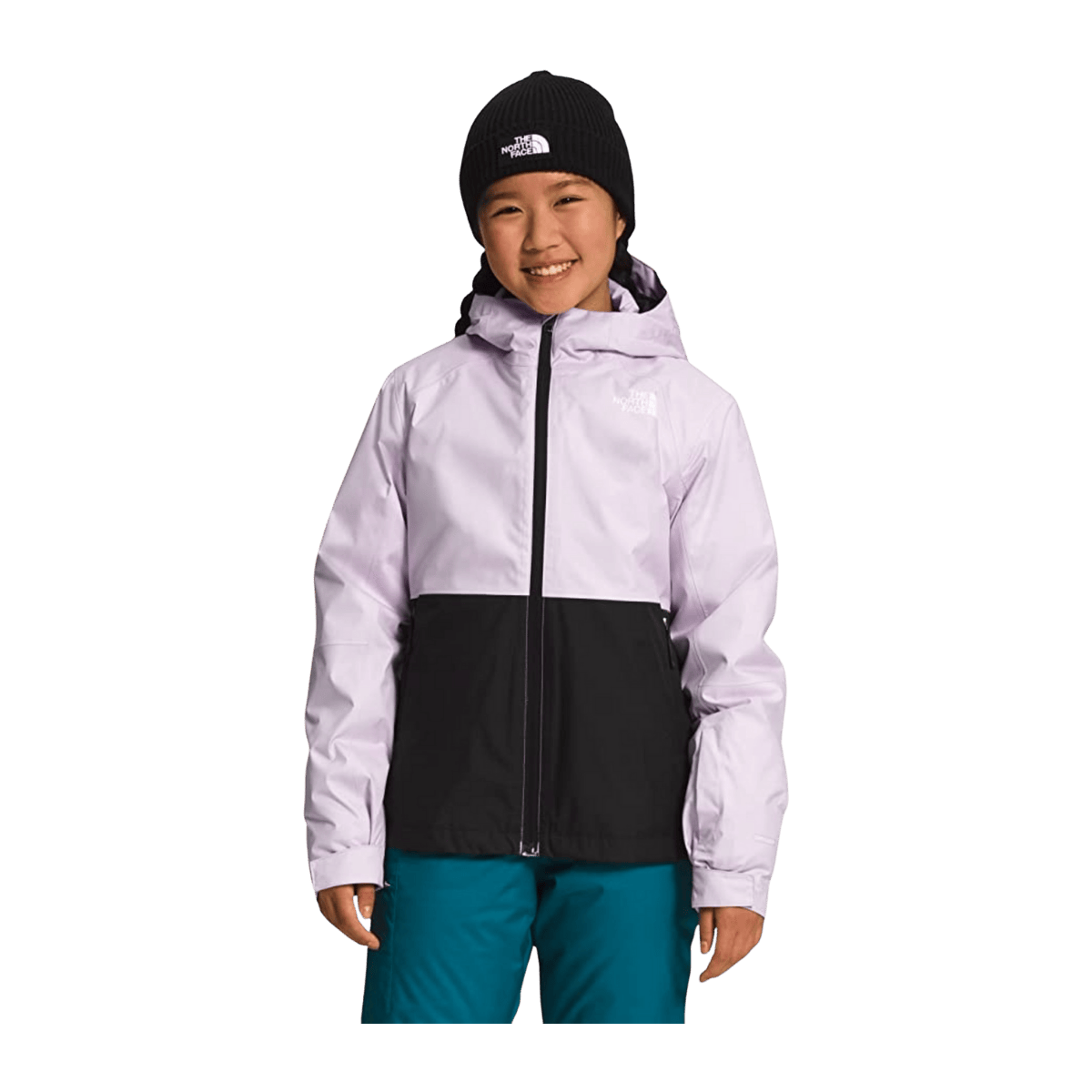 THE NORTH FACE GIRLS' FREEDOM TRICLIMATE JACKET - LAVENDER FOG - FRONT VIEW