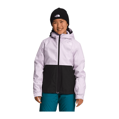 THE NORTH FACE GIRLS' FREEDOM TRICLIMATE JACKET - LAVENDER FOG - FRONT VIEW