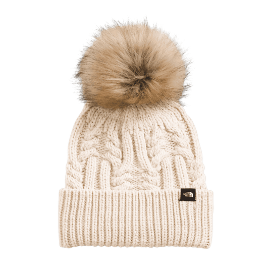 THE NORTH FACE KIDS' OH MEGA FUR POM BEANIE - ONE SIZE - GARDENIA WHITE