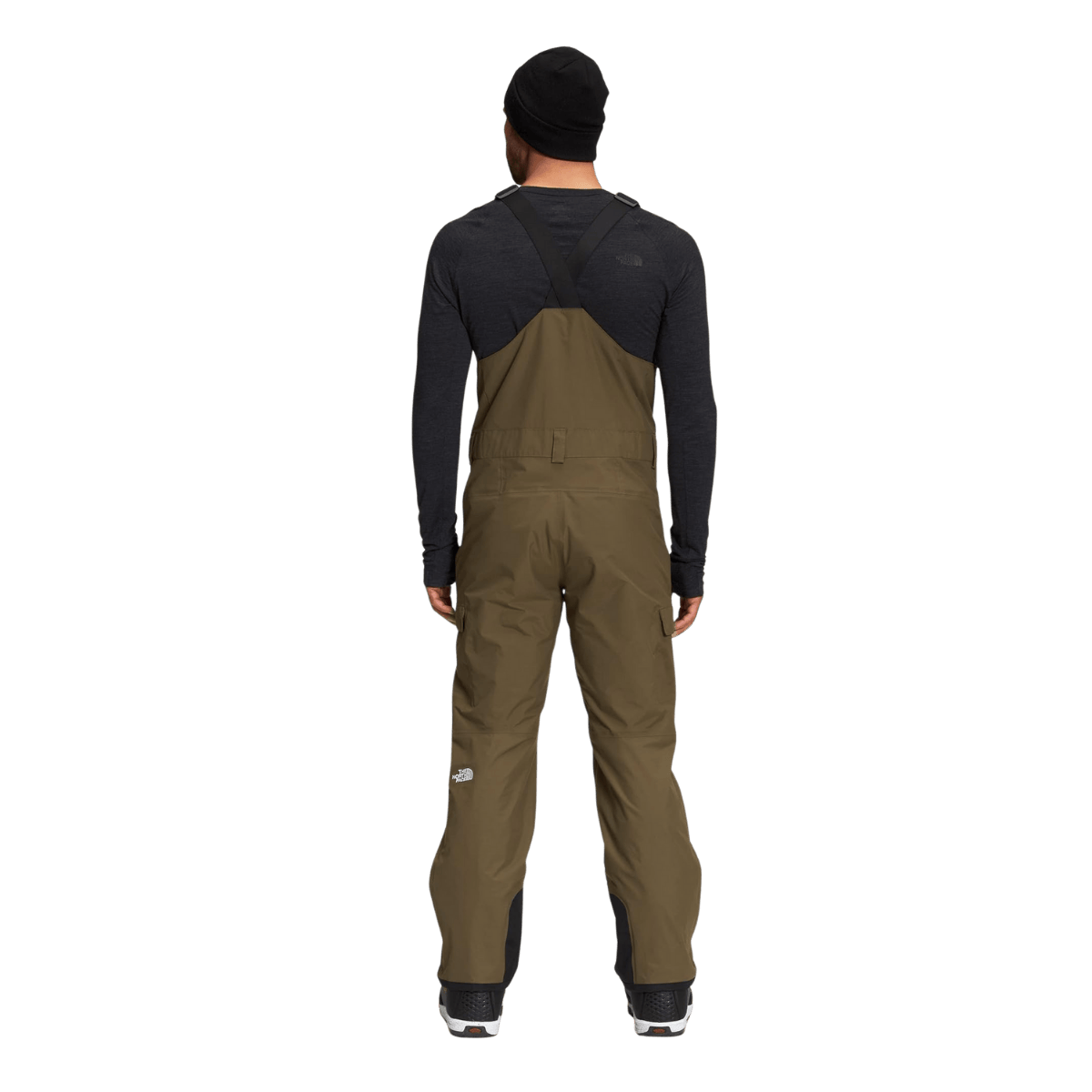 THE NORTH FACE MEN'S FREEDOM BIB - MILITARY OLIVE - BACK VIEW