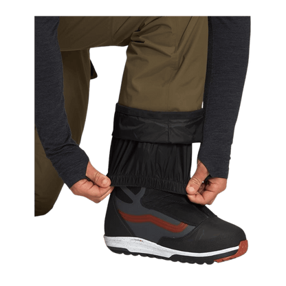 THE NORTH FACE MEN'S FREEDOM BIB - MILITARY OLIVE - ANKLE VIEW