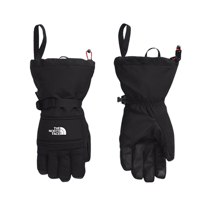 THE NORTH FACE MEN'S MONTANA SKI GLOVE - TNF BLCK - FRONT AND BACK VIEW