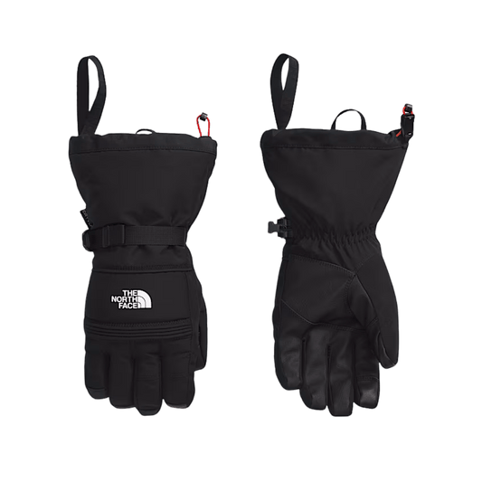 THE NORTH FACE MEN'S MONTANA SKI GLOVE - TNF BLCK - FRONT AND BACK VIEW