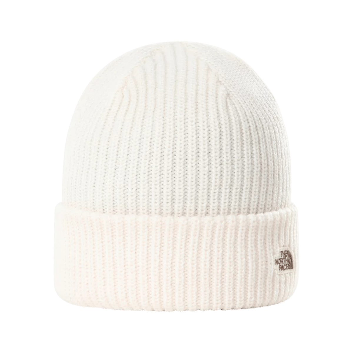 NORTHFACE SALTY DOG BEANIE - ONE SIZE - GARDENIA WHITE - FRONT VIEW