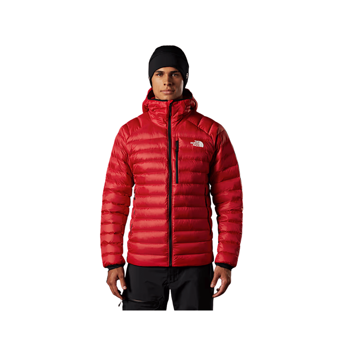 THE NORTH FACE MEN'S SUMMIT BREITHORN HOODIE JACKET - TNF RED - FRONT VIEW