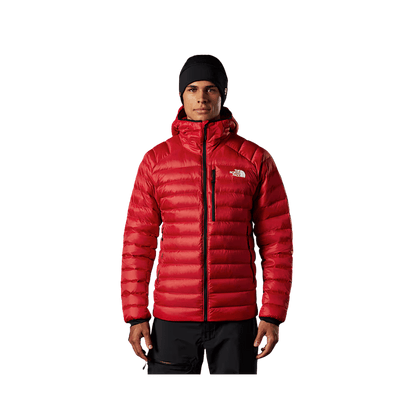 THE NORTH FACE MEN'S SUMMIT BREITHORN HOODIE JACKET - TNF RED - FRONT VIEW