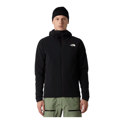 THE NORTHFACE MEN'S SUMMIT CASAVAL HYBRID HOODIE - TNF BLACK - FRONT VIEW