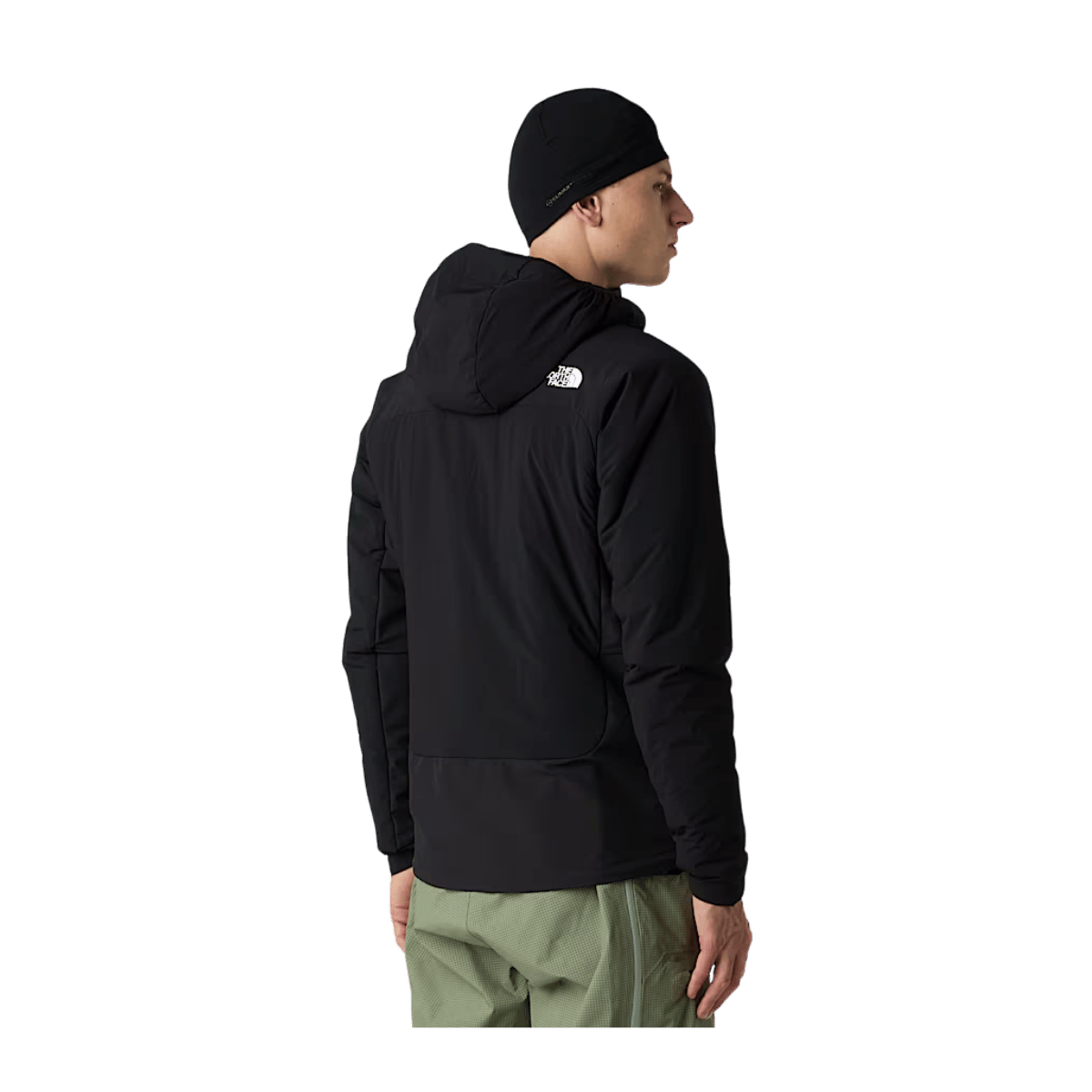 THE NORTHFACE MEN'S SUMMIT CASAVAL HYBRID HOODIE - TNF BLACK - BACK VIEW