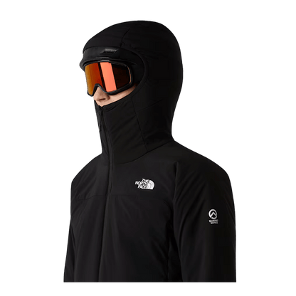 THE NORTHFACE MEN'S SUMMIT CASAVAL HYBRID HOODIE - TNF BLACK - FOCUS HOOD SIDE VIEW