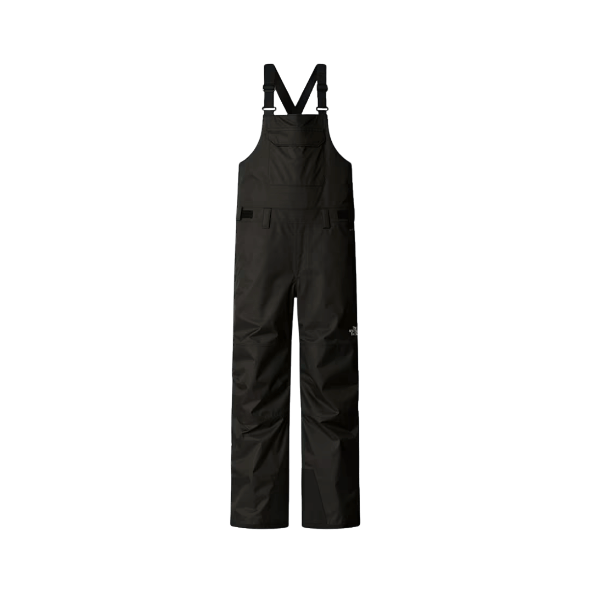 THE NORTH FACE TEEN FREEDOM INSULATED BIB TROUSERS – TNF BLACK - FRONT VIEW