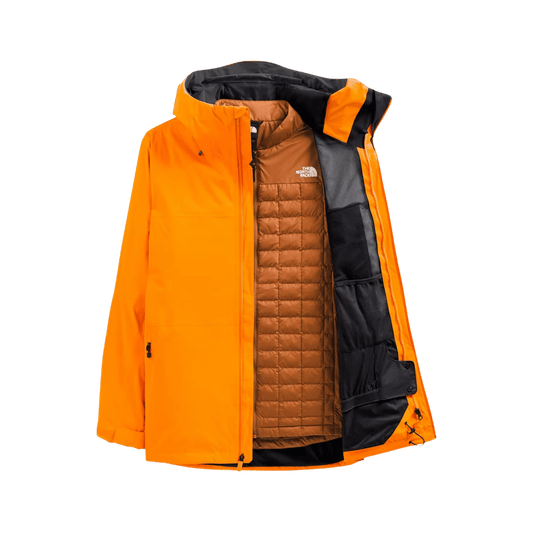 THE NORTH FACE THERMOBALL ECO SNOW TRICLIMATE JACKET - CONE ORANGE