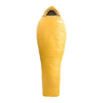 THE NORTH FACE TRAIL LITE DOWN 35°F SLEEPING BAG – LONG / RIGHT HAND - TNF YELLOW - FRONT VIEW FULL LENGTH