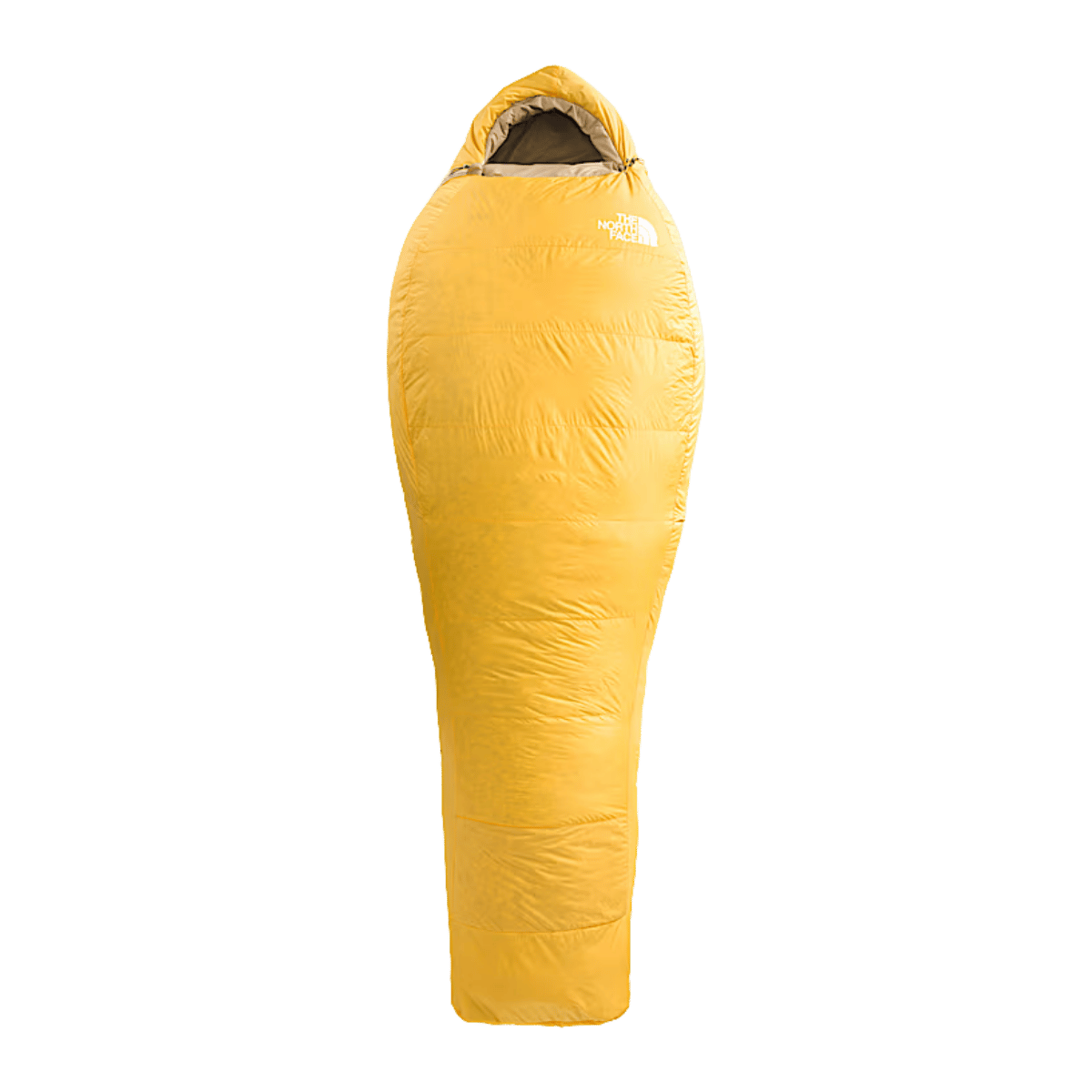 THE NORTH FACE TRAIL LITE DOWN 35°F SLEEPING BAG – REGULAR RIGHT HAND ZIP - TNF YELLOW - FRONT VIEW FULL LENGTH