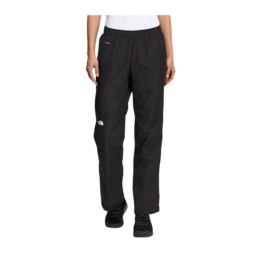 THE NORTH FACE WOMEN'S ANTORA RAIN PANT - TNF BLACK - FRONT VIEW
