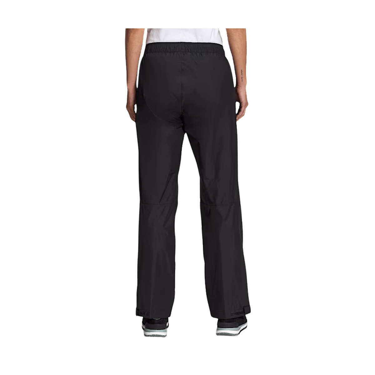 THE NORTH FACE WOMEN'S ANTORA RAIN PANT - TNF BLACK - BACK VIEW