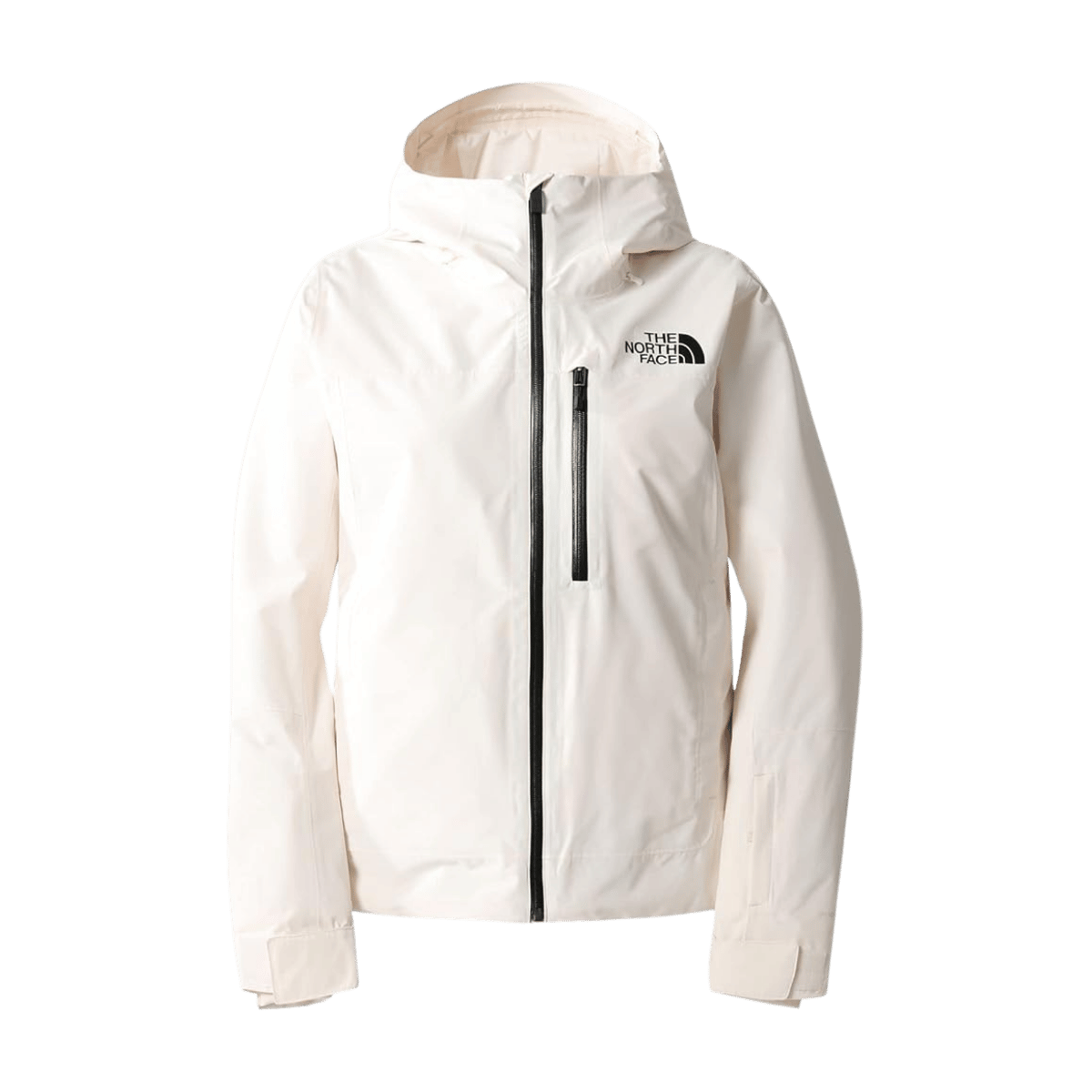 THE NORTH FACE WOMEN'S DESCENDIT JACKET - GARDENIA WHITE - FRONT VIEW
