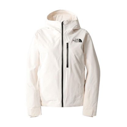 THE NORTH FACE WOMEN'S DESCENDIT JACKET - GARDENIA WHITE - FRONT VIEW