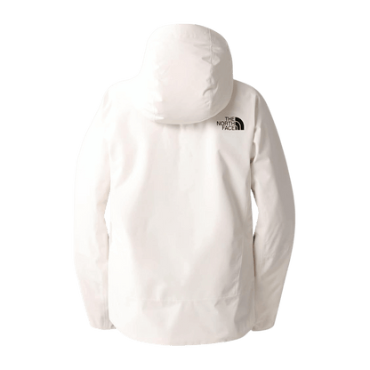 THE NORTH FACE WOMEN'S DESCENDIT JACKET - GARDENIA WHITE - BACK VIEW