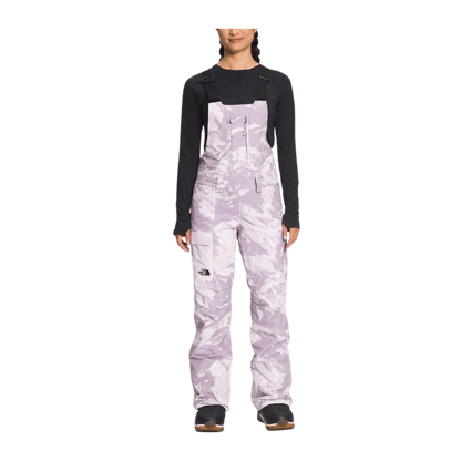 THE NORTH FACE WOMEN'S FREEDOM BIB - LAVENDER FOG - FRONT VIEW