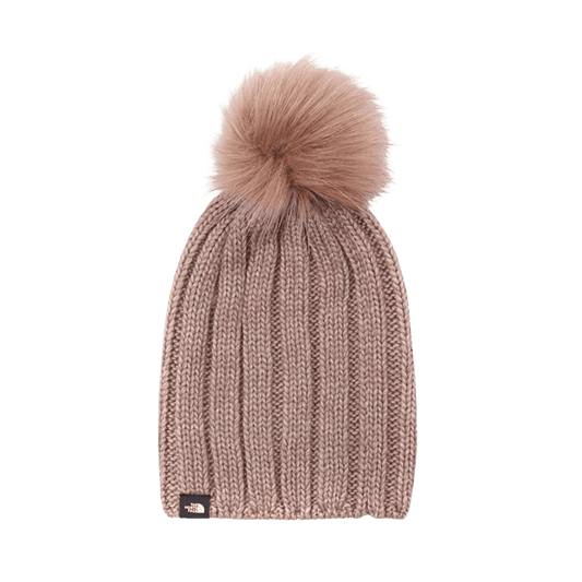 NORTH FACE WOMEN'S OH-MEGA CITY POM BEANIE - TWILIGHT MAUVE - ONE SIZE