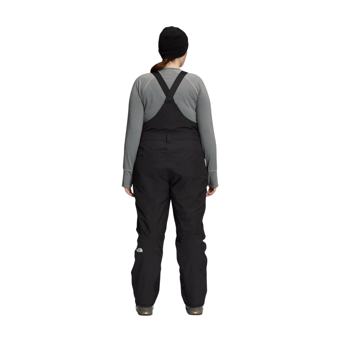 THE NORTH FACE WOMEN'S PLUS FREEDOM BIB - TNF BLACK - BACK VIEW