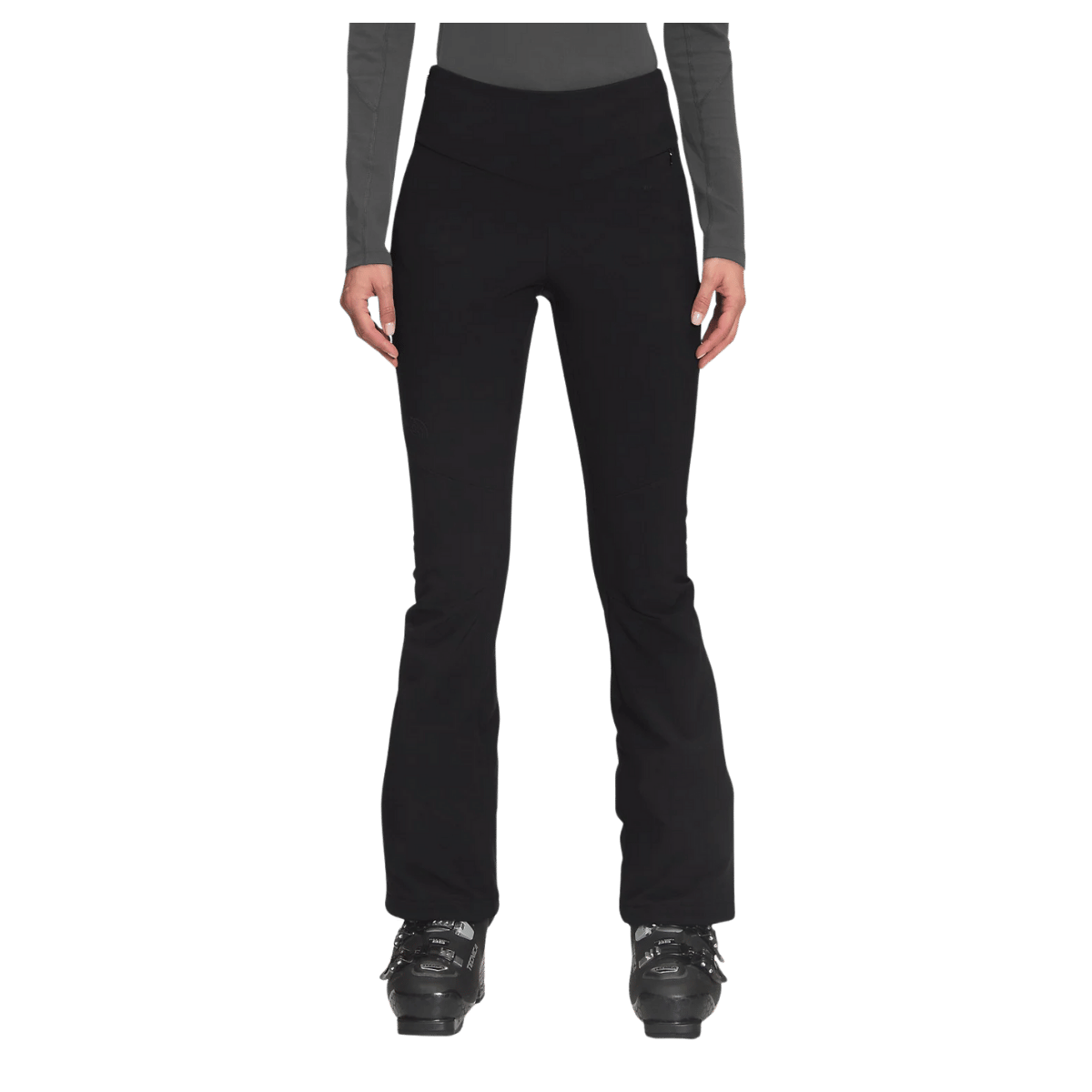 NORTH FACE WOMEN'S SNOGA PANTS - TNF BLACK - FRONT VIEW