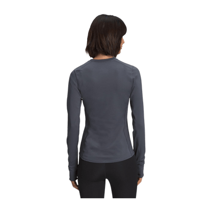 THE NORTH FACE WOMEN'S WINTER WARM ESSENTIAL CREW - VANADIS GREY - BACK VIEW
