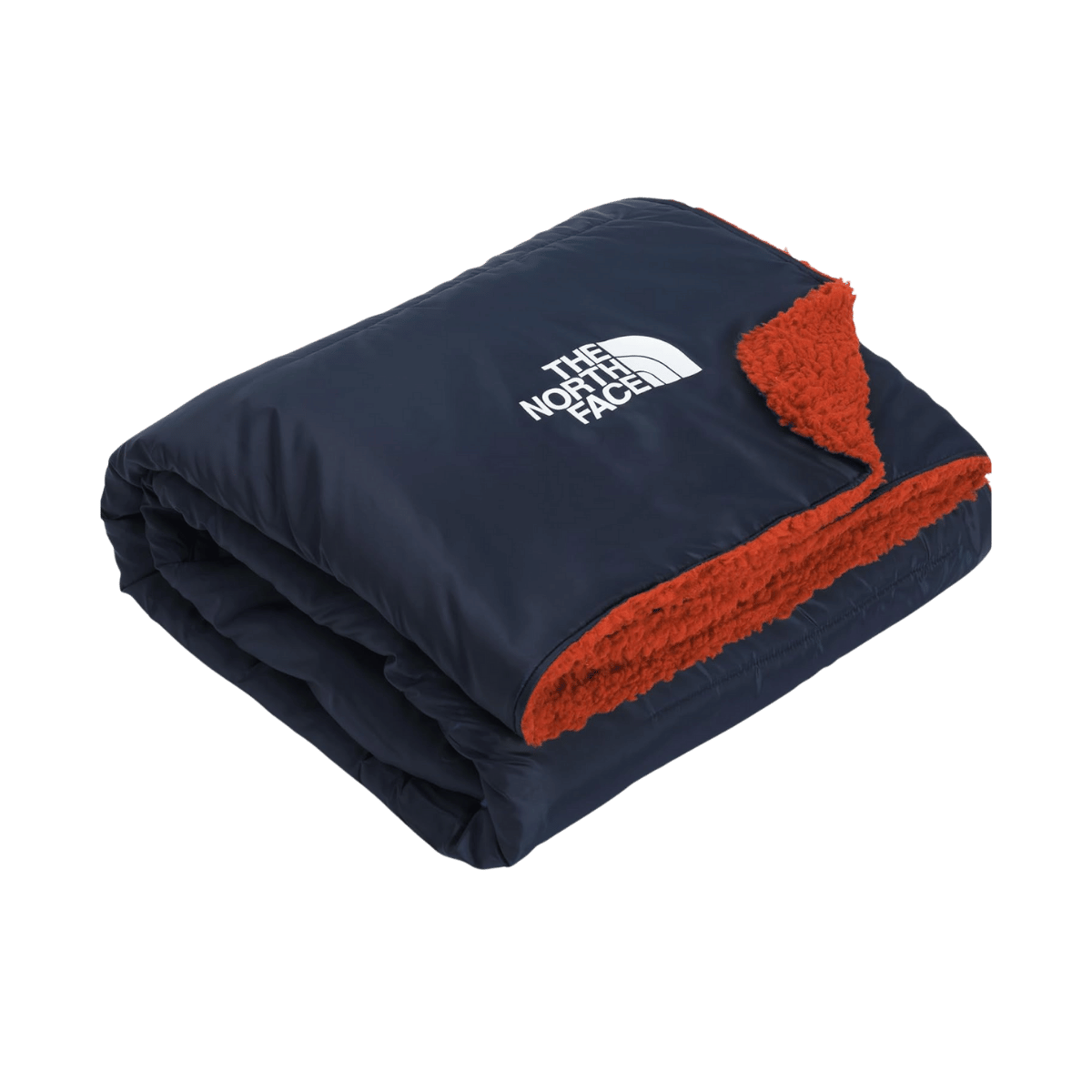 THE NORTH FACE WAWONA FUZZY BLANKET - NAVY/BRONZE - FOLDED VIEW