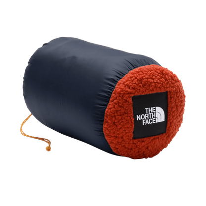 THE NORTH FACE WAWONA FUZZY BLANKET - NAVY/BRONZE - ROLLED VIEW