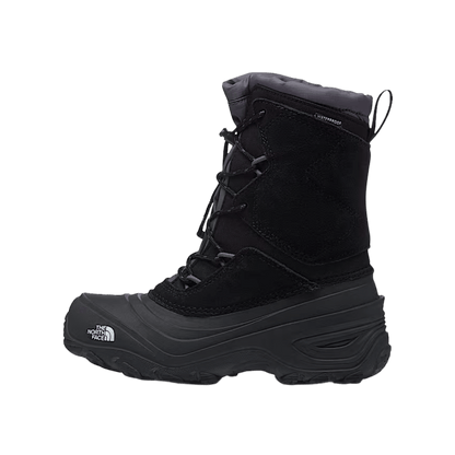 THE NORTH FACE YOUTH ALPENGLOW V WATERPROOF BOOTS - TNF BLACK / VANADIS GREY - SIDE VIEW
