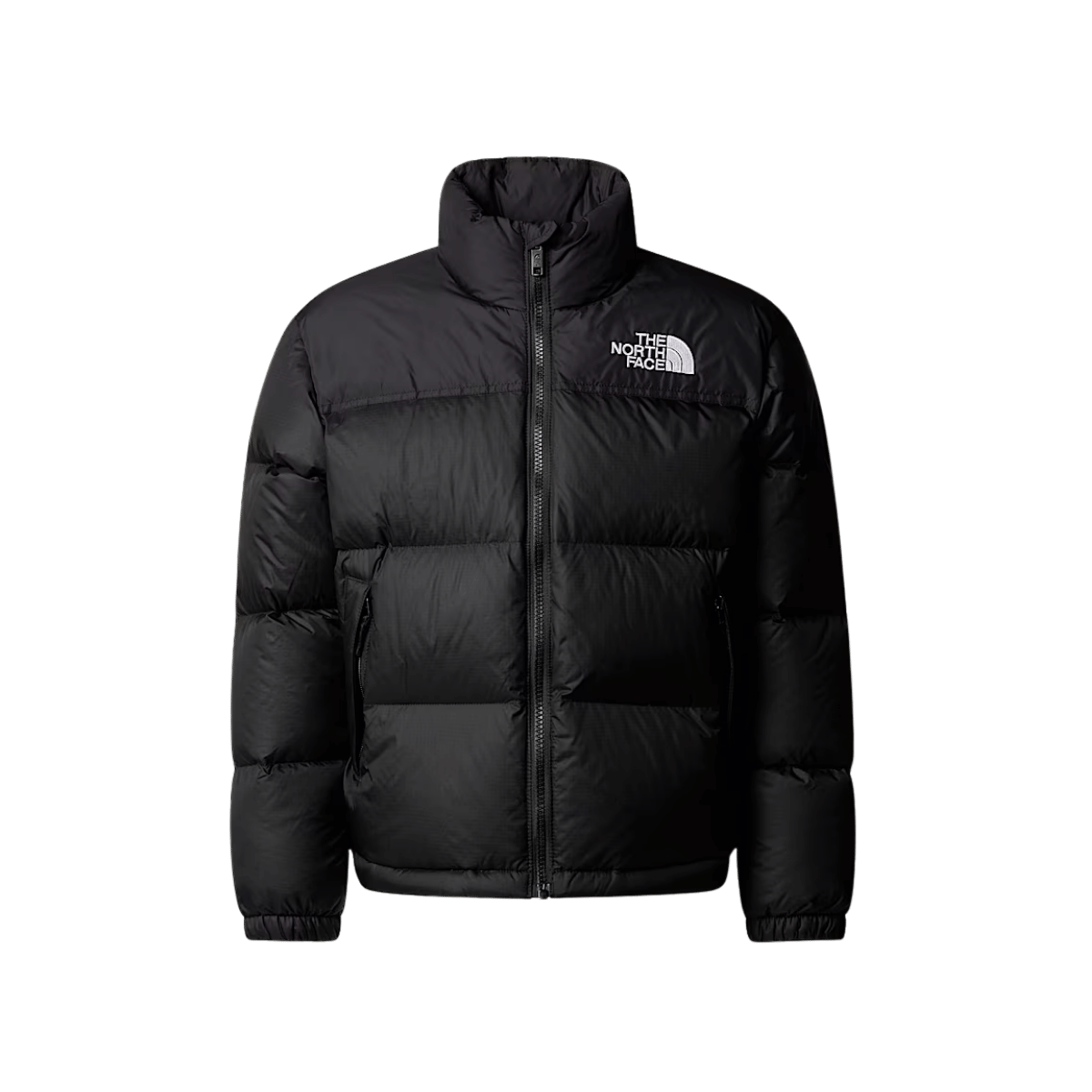 NORTH FACE YOUTH TEENS' 1996 RETRO NUPTSE JACKET - BLACK -FRONT VIEW