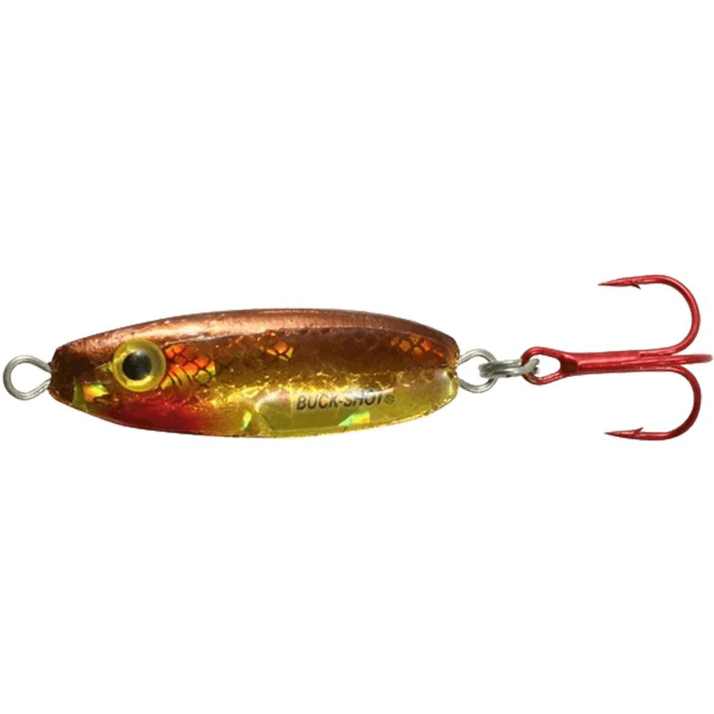 NORTHLAND BUCK-SHOT RATTLE SPOON - GOLD SHINER 1/8OZ