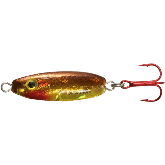 NORTHLAND BUCK-SHOT RATTLE SPOON - GOLD SHINER 1/8OZ