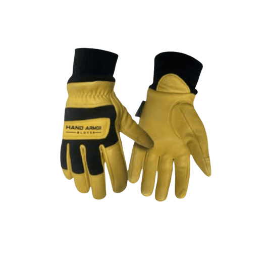 NORTH STAR FUR PRO PREMIUM LEATHER GLOVE KNIT WRIST - TAN