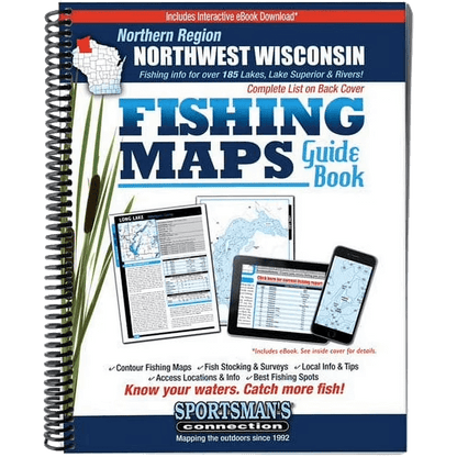 SPORTSMAN'S CONNECTION - WI=NW / NORTH - FISHING MAPS GUIDE BOOK