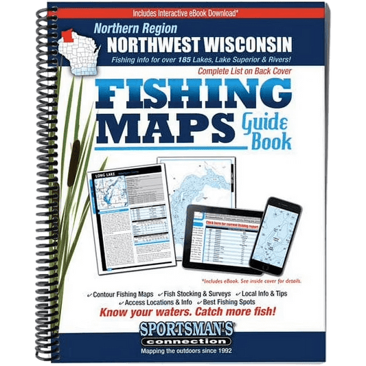 SPORTSMAN'S CONNECTION - WI=NW / NORTH - FISHING MAPS GUIDE BOOK