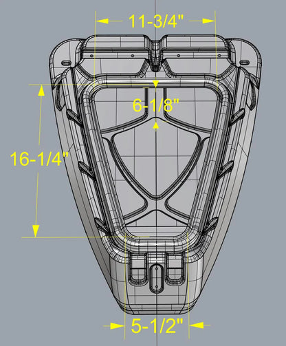 NUCANOE GEARPOD ACCESSORY dimensions