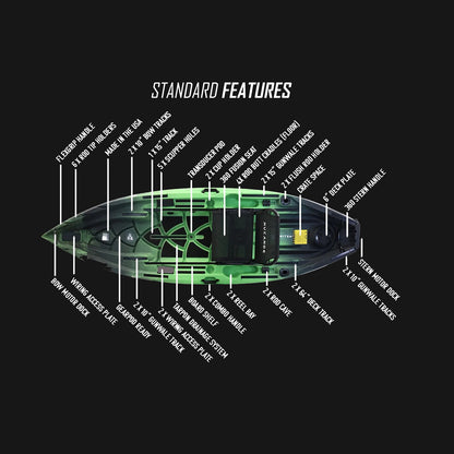 NUCANOE U10 KAYAK - 10'10" standard features