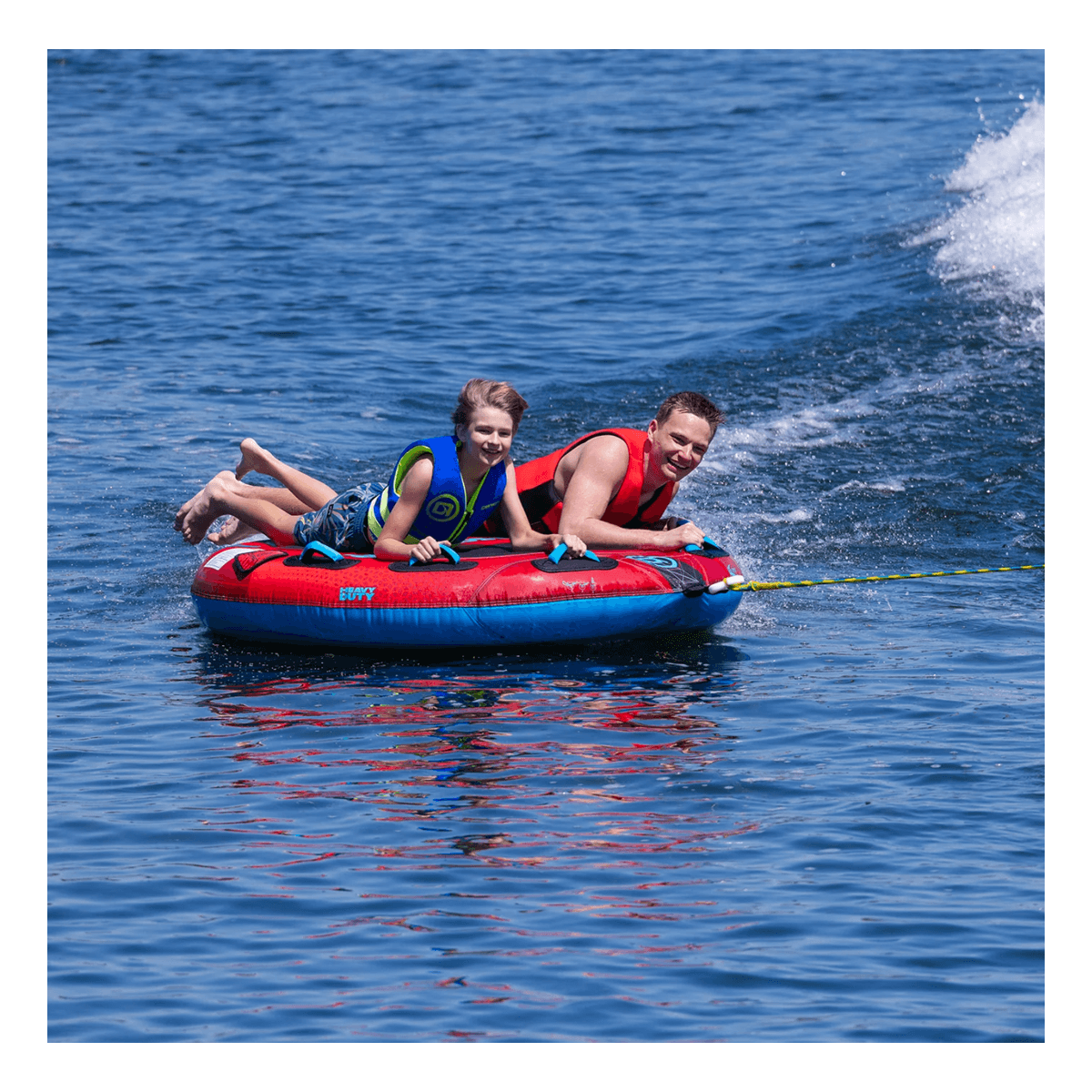 OBRIEN SUPER SCREAMER BOAT TUBE 70 INCH - ON WATER VIEW