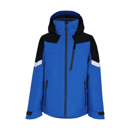 OBERMEYER BOY'S FLEET JACKET - COSMIC BLUE - FRONT VIEW